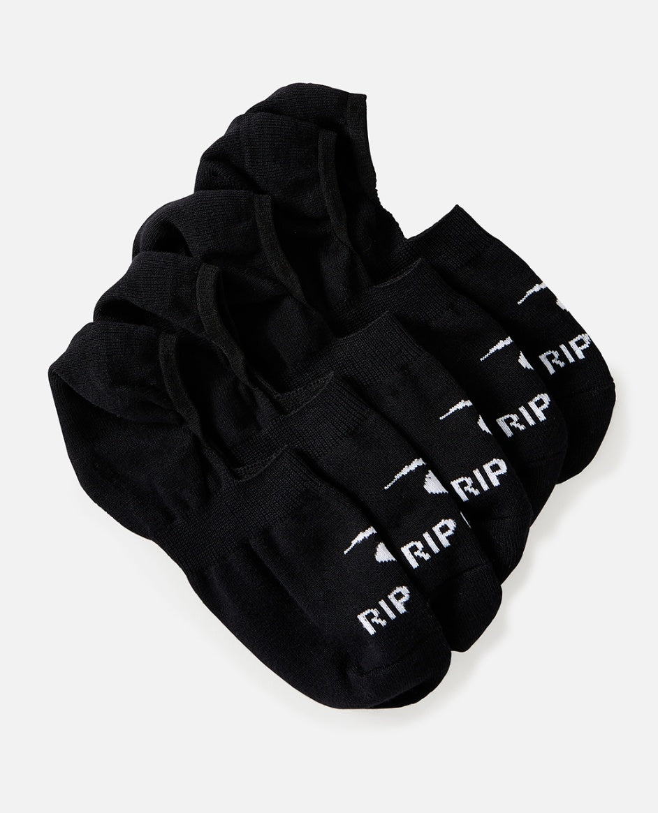INVISI SOCK 5 PK - black