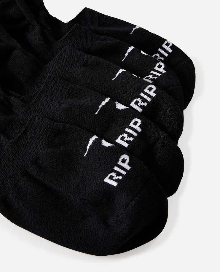 INVISI SOCK 5 PK - black