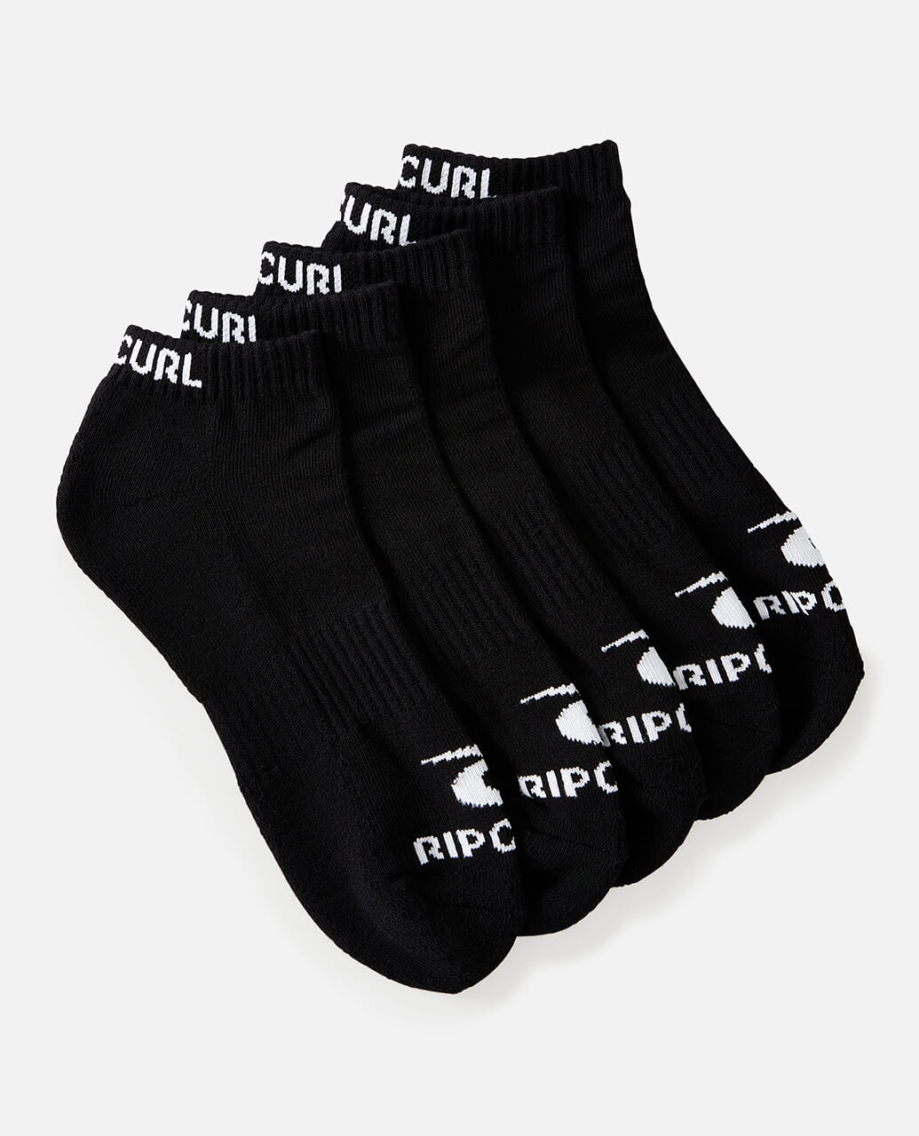 BRAND ANKLE SOCK 5 PK - black