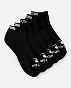 BRAND ANKLE SOCK 5 PK - black