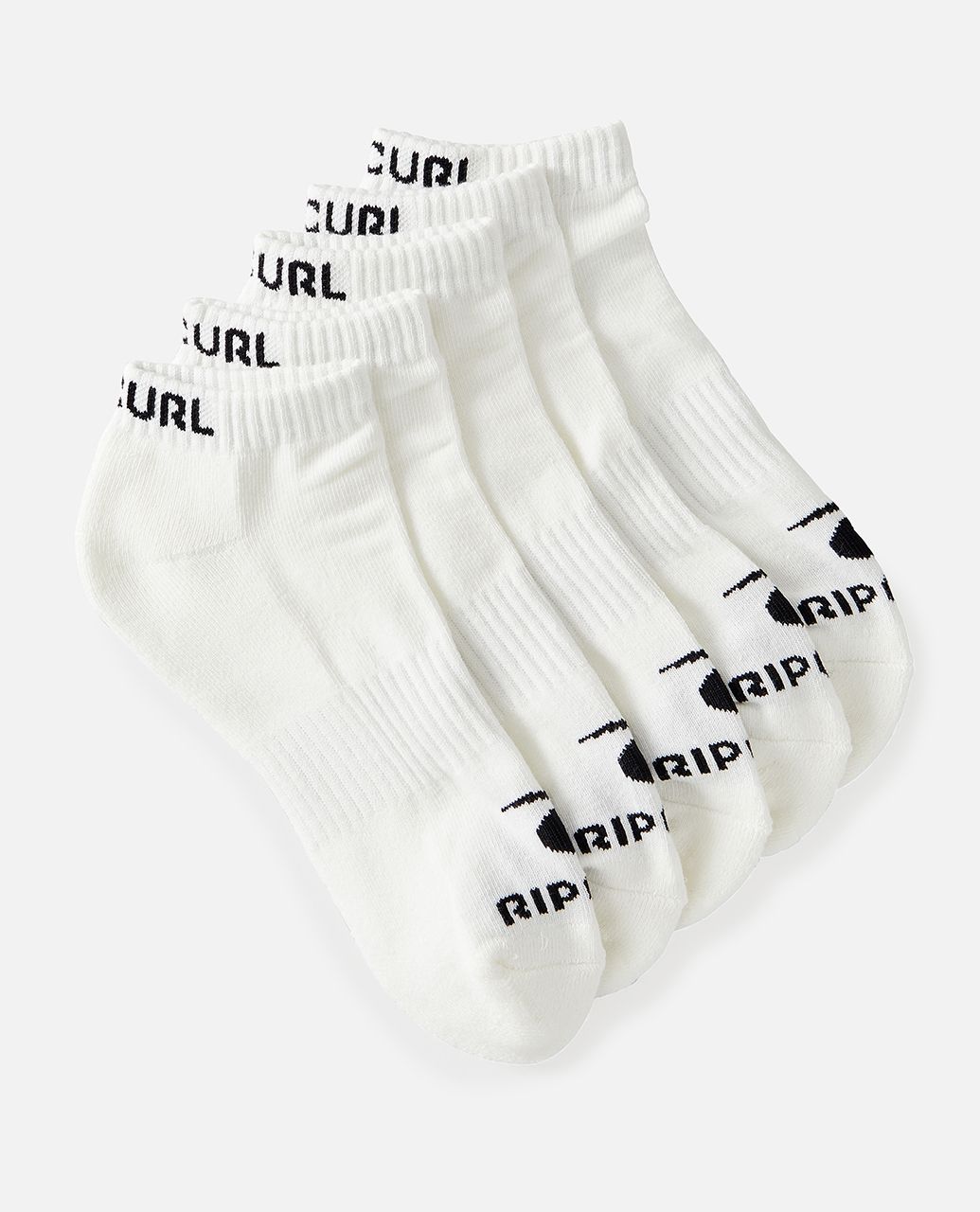 BRAND ANKLE SOCK 5 PK - white