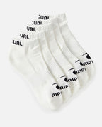 BRAND ANKLE SOCK 5 PK - white