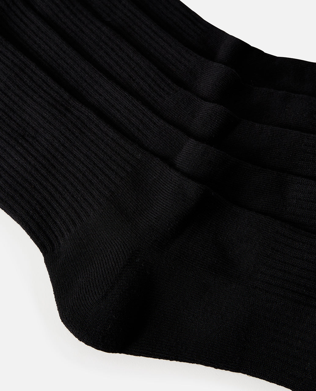 BRAND CREW SOCK 5 PK - black