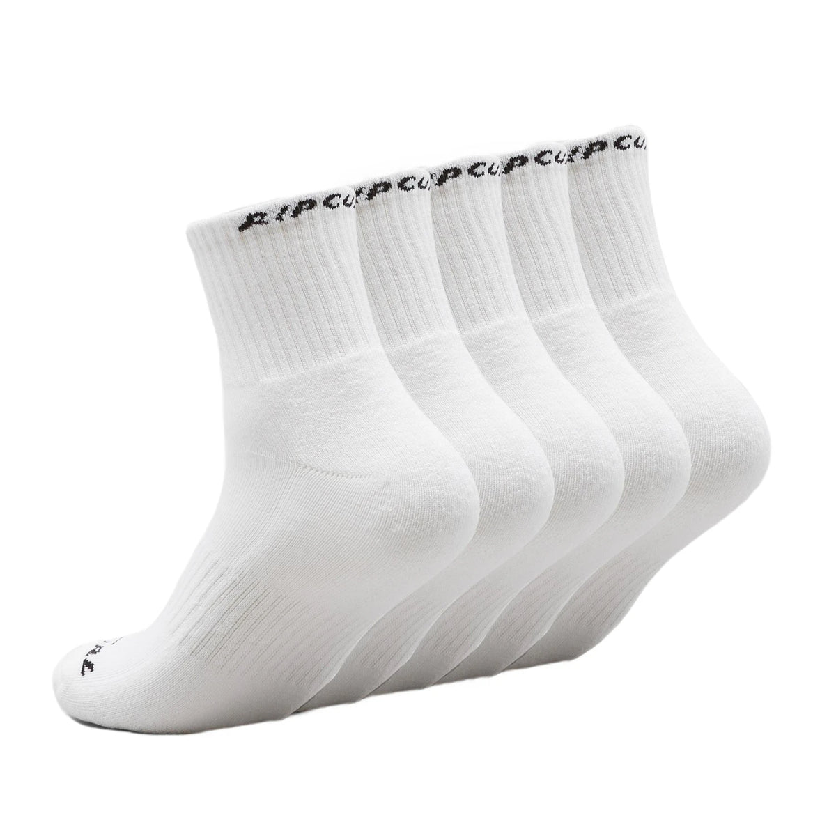 BRAND CREW SOCK 5 PK - white
