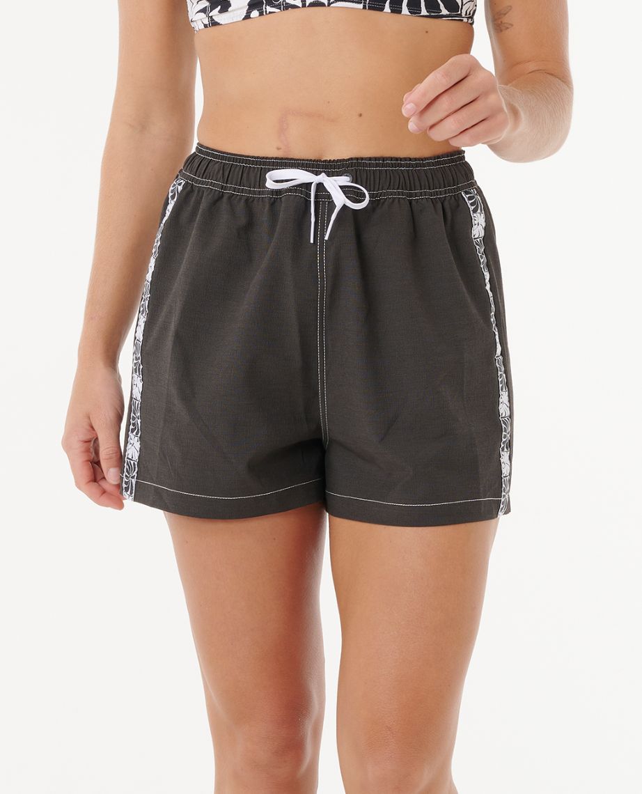 NEW WAVE 5 BOARDSHORT - black/white