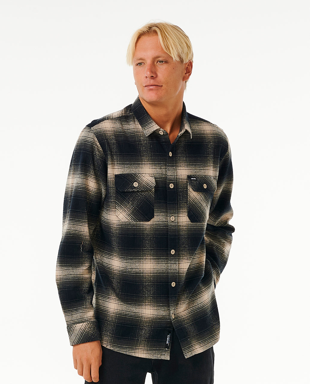COUNT FLANNEL SHIRT - taupe