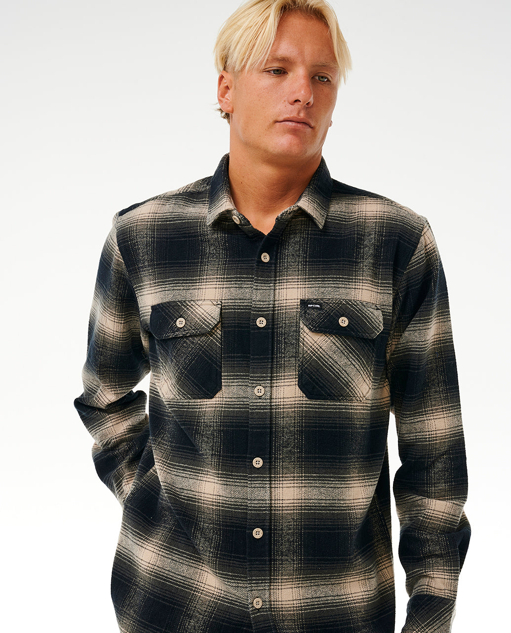 COUNT FLANNEL SHIRT - taupe