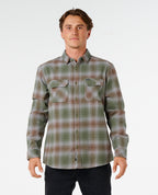 COUNT FLANNEL SHIRT - dark olive