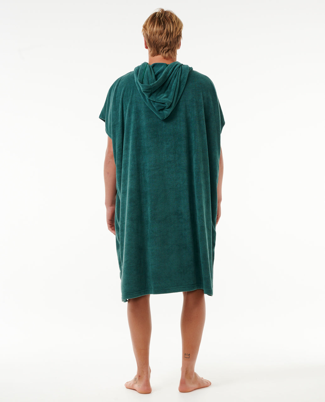 BRAND HOODED TOWEL - blue green