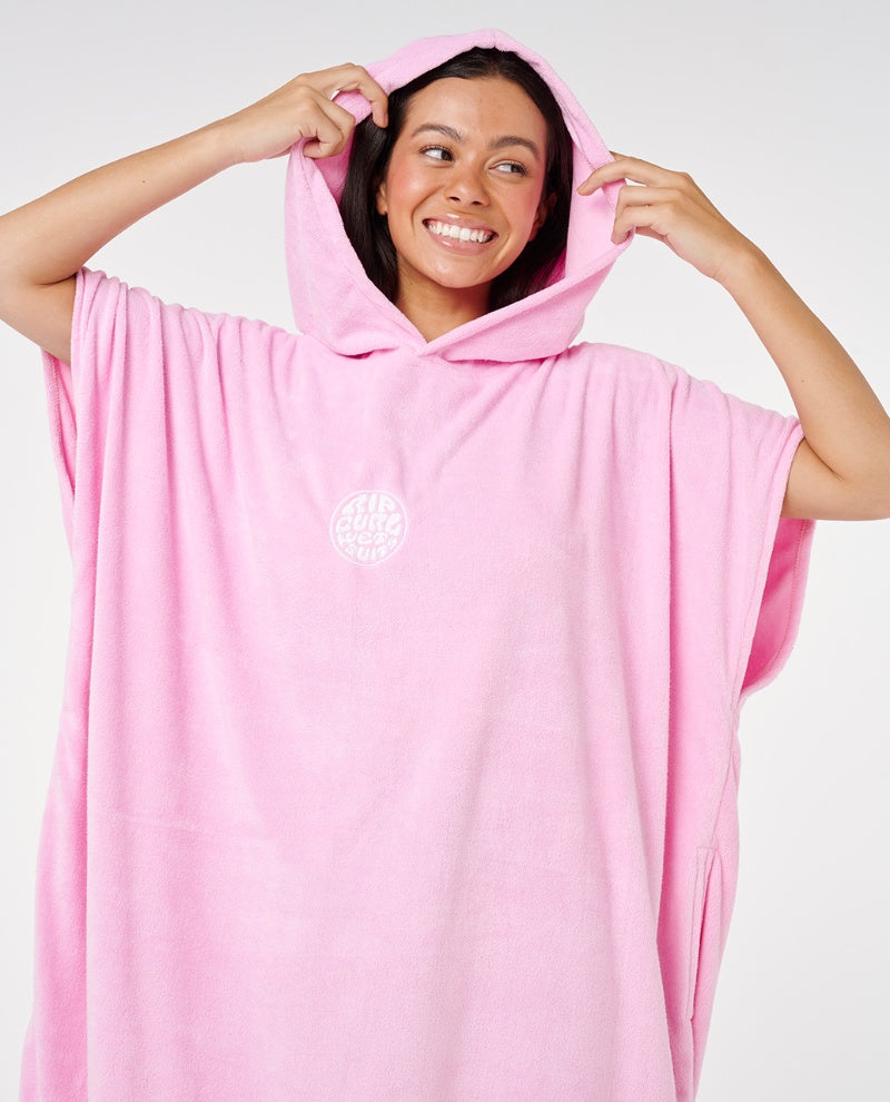 CLASSIC SURF HOODED TOWEL - pink
