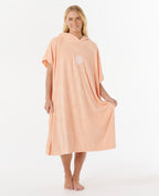 CLASSIC SURF HOODED TOWEL - bright peach