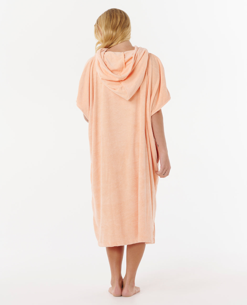 CLASSIC SURF HOODED TOWEL - bright peach