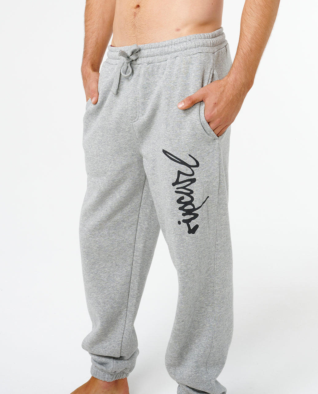 ICONS OF SURF TRACKPANT - grey mrl/blk