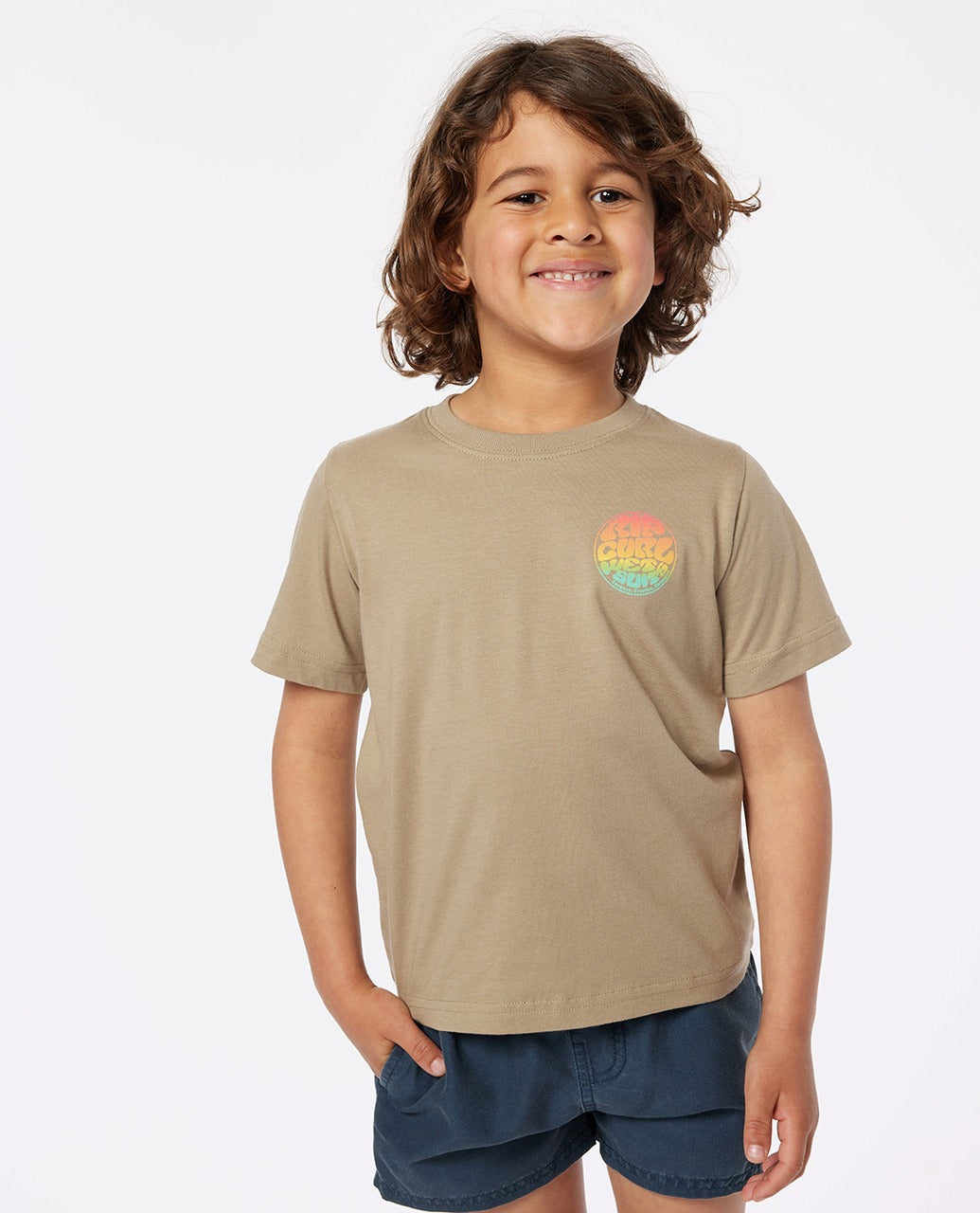 WETSUIT ICON T BOY - khaki sand