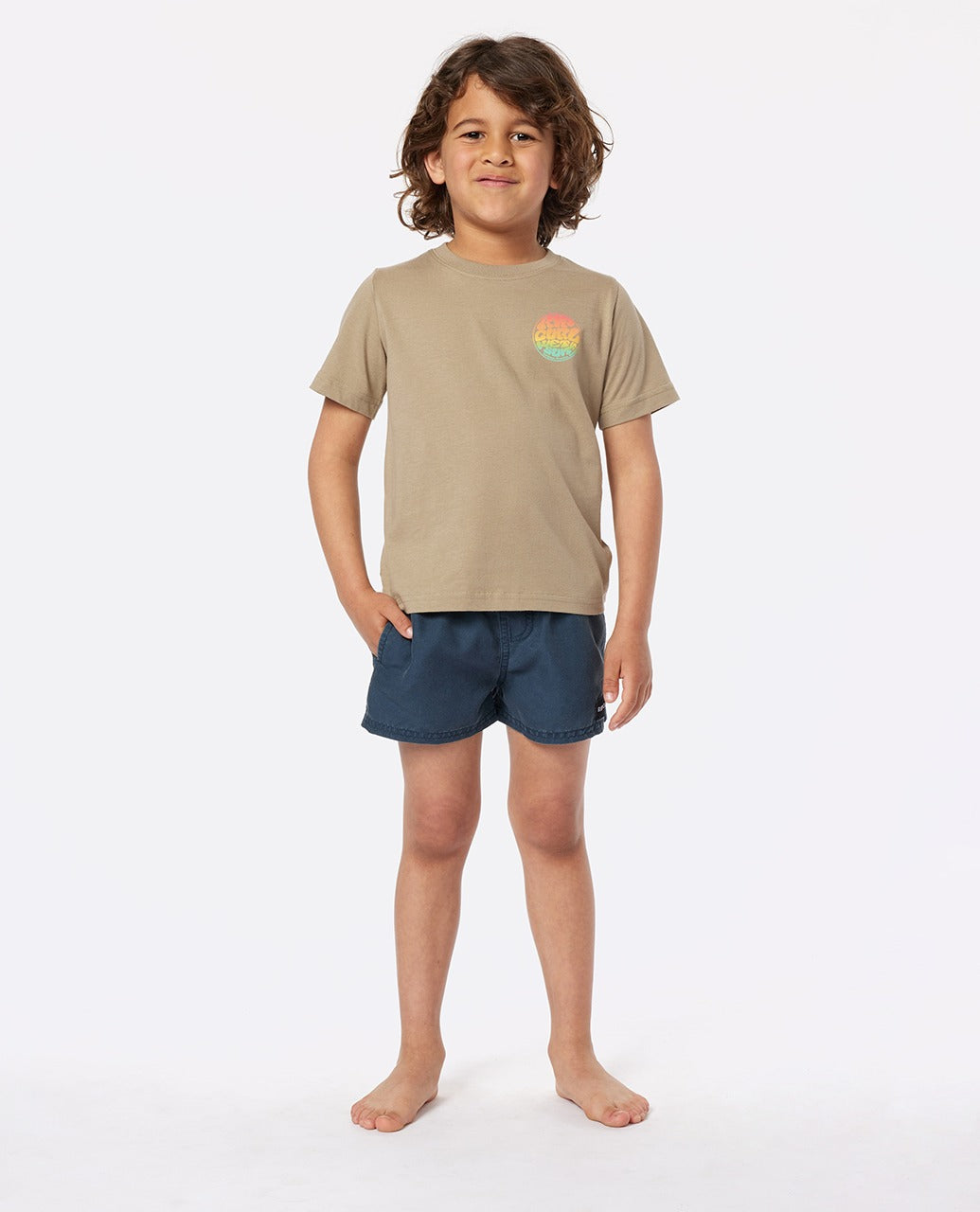 WETSUIT ICON T BOY - khaki sand