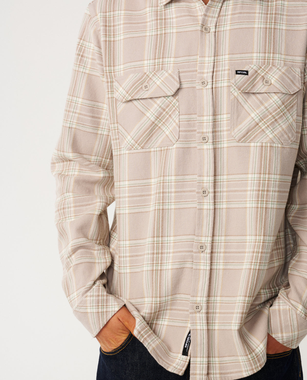 GRIFFIN FLANNEL SHIRT - stone