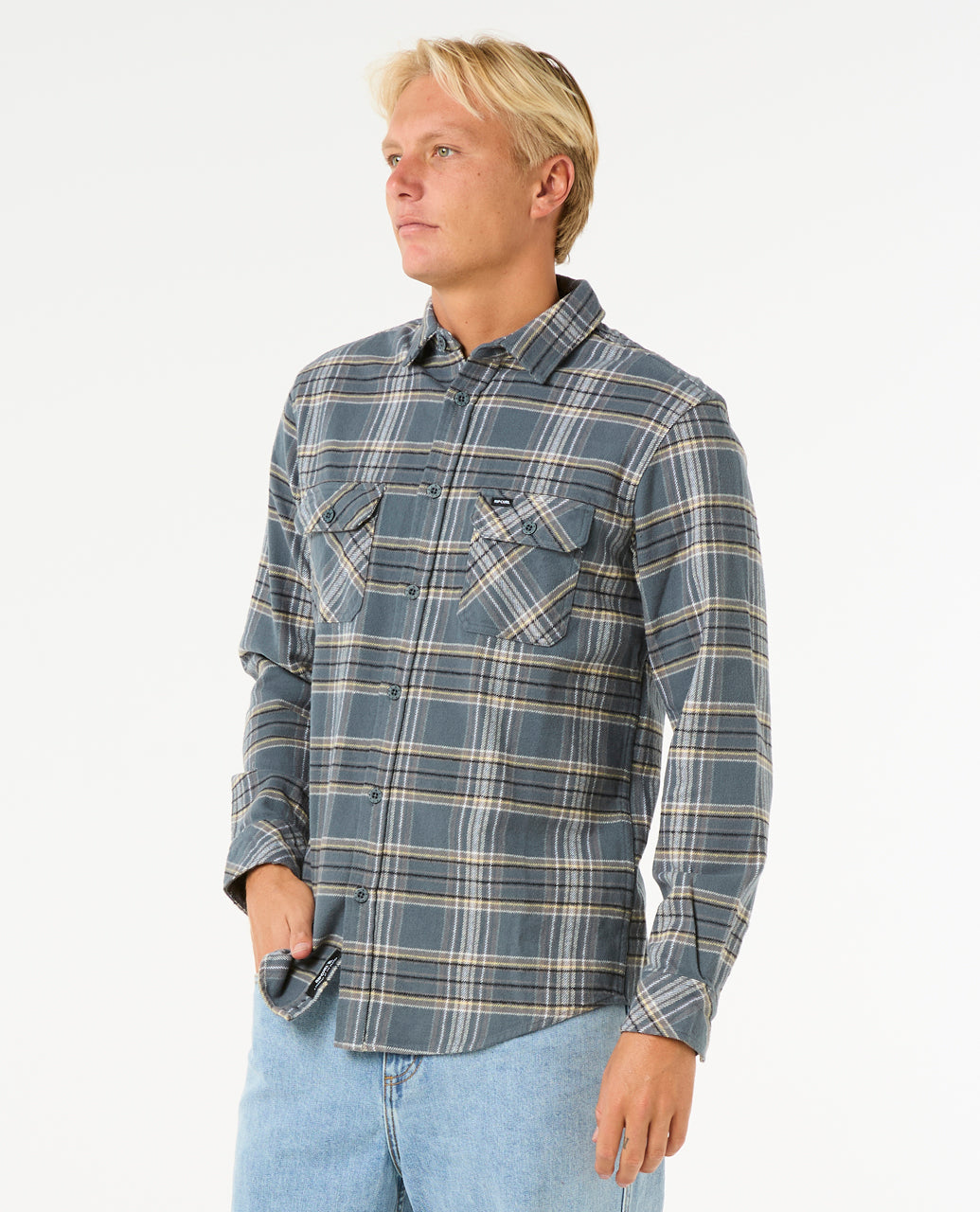 GRIFFIN FLANNEL SHIRT - pine night