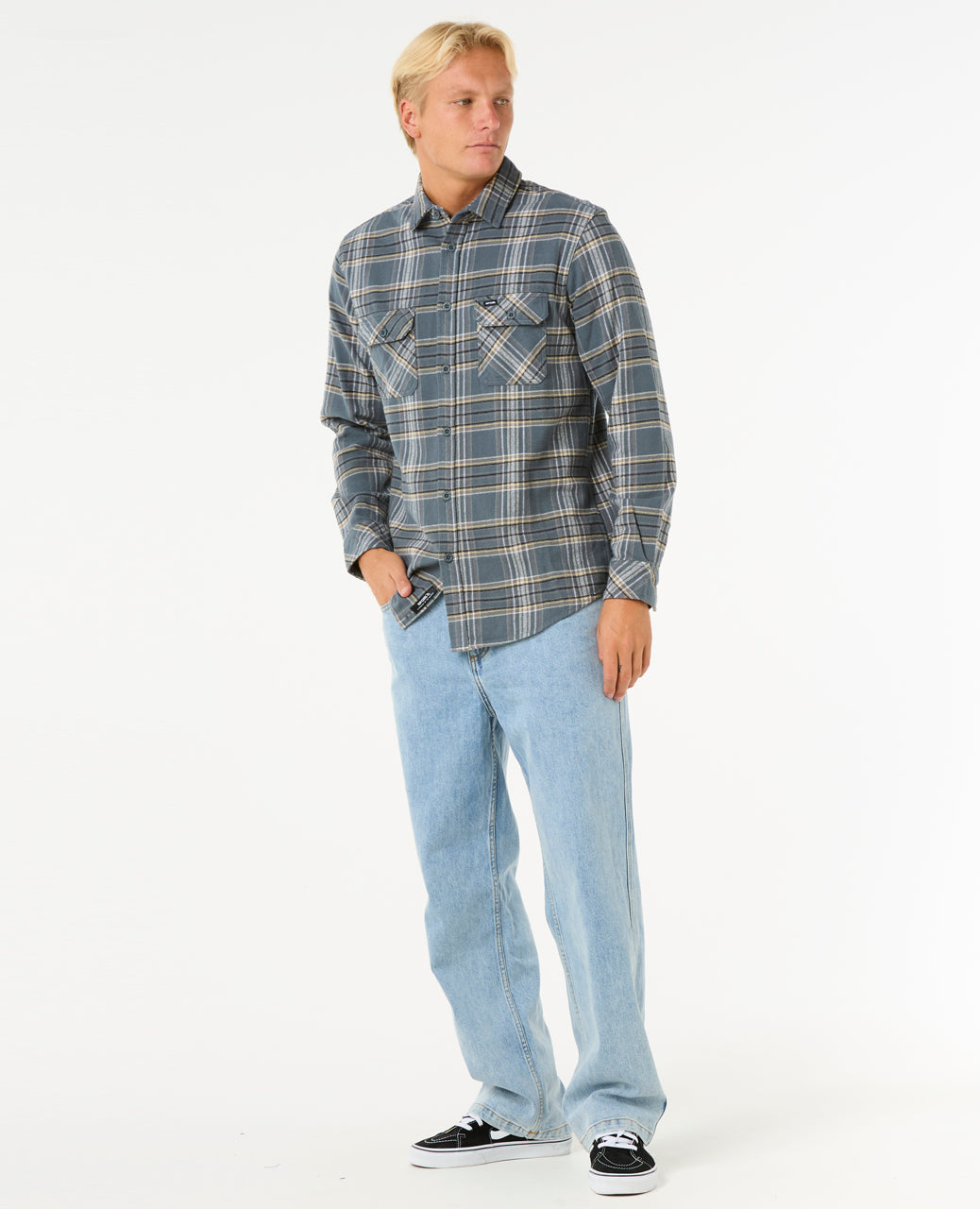 GRIFFIN FLANNEL SHIRT - pine night