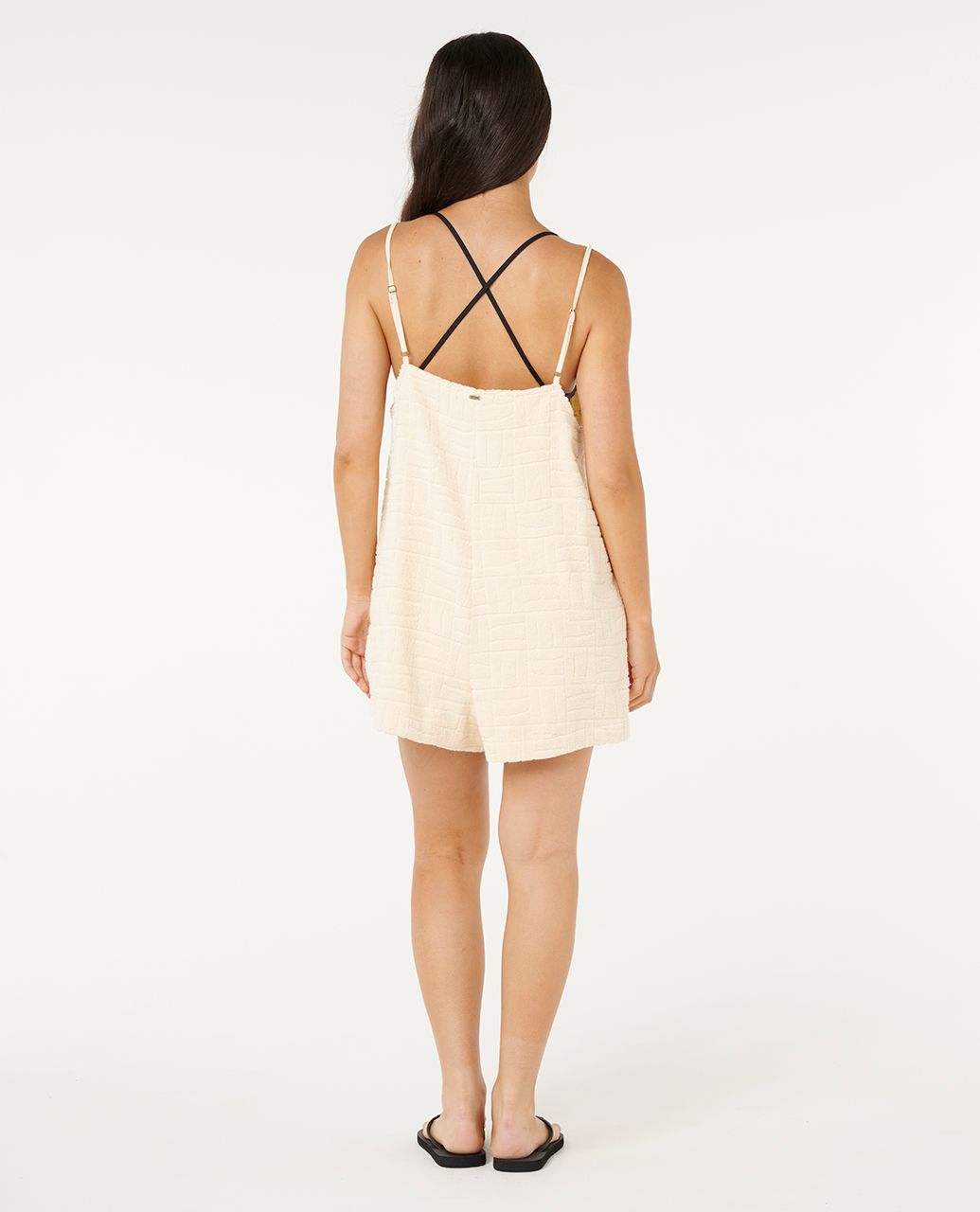 ALOHA STATE TERRY ROMPER - off white