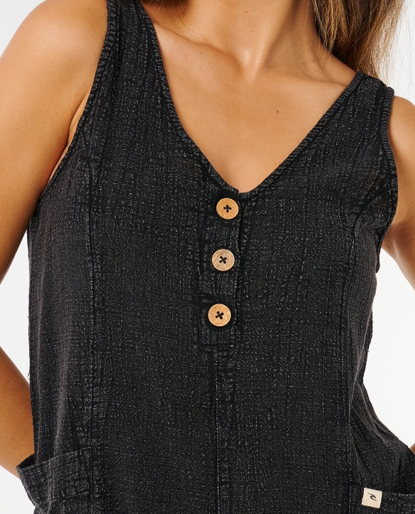 CLASSIC SURF ROMPER - black