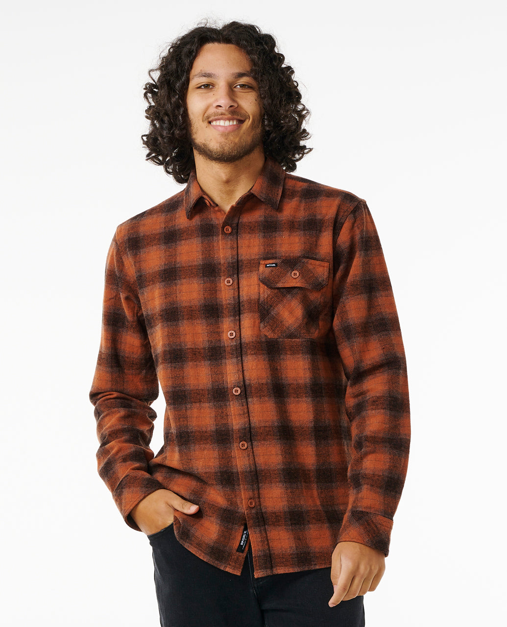 GRINNERS FLANNEL - brick