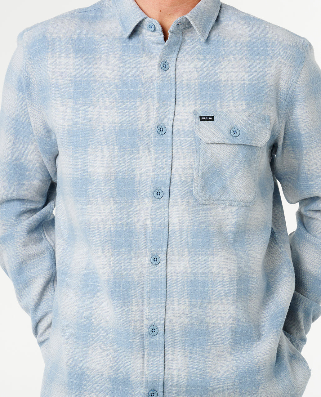 GRINNERS FLANNEL - faded denim