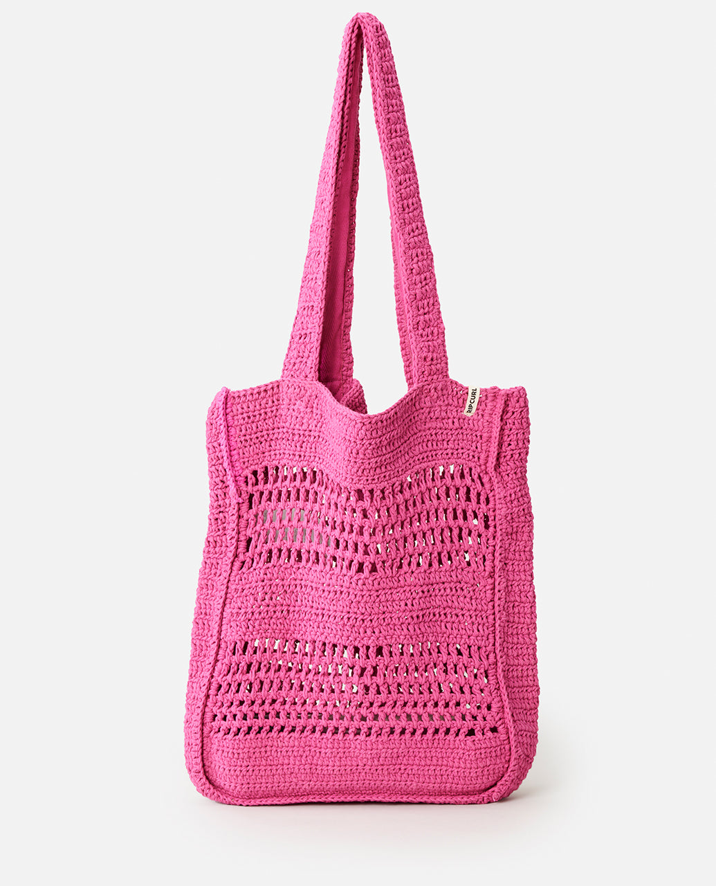 HOLIDAY CROCHET 8L TOTE - hot pink