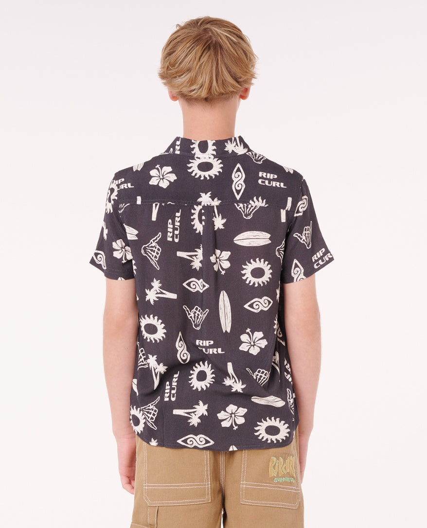 ISLAND PARADISO SHRT B - washed black