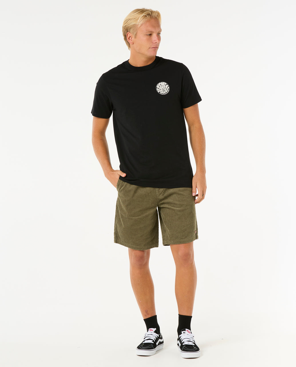 CLASSIC SURF CORD VOLLEY - dusty olive