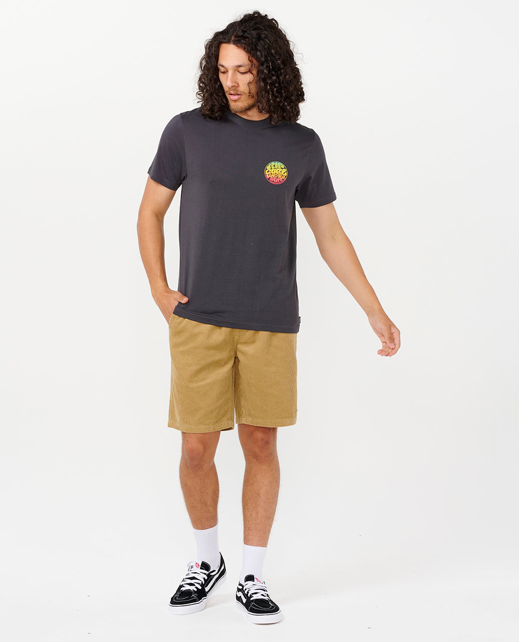 CLASSIC SURF CORD VOLLEY - dark khaki