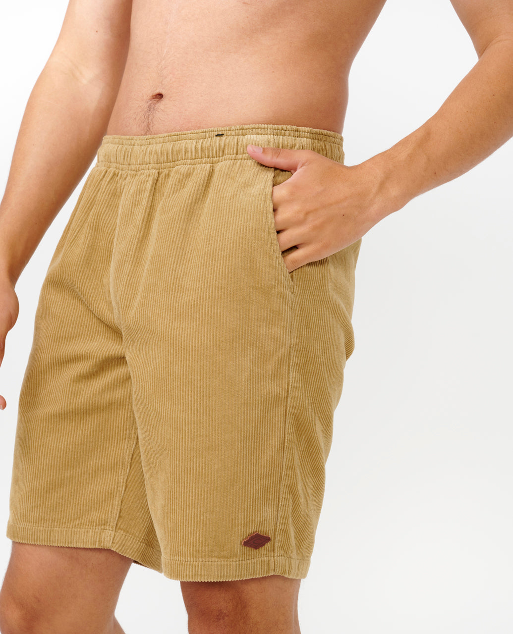 CLASSIC SURF CORD VOLLEY - dark khaki