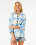 LA ISLA FLANNEL SHIRT - blue