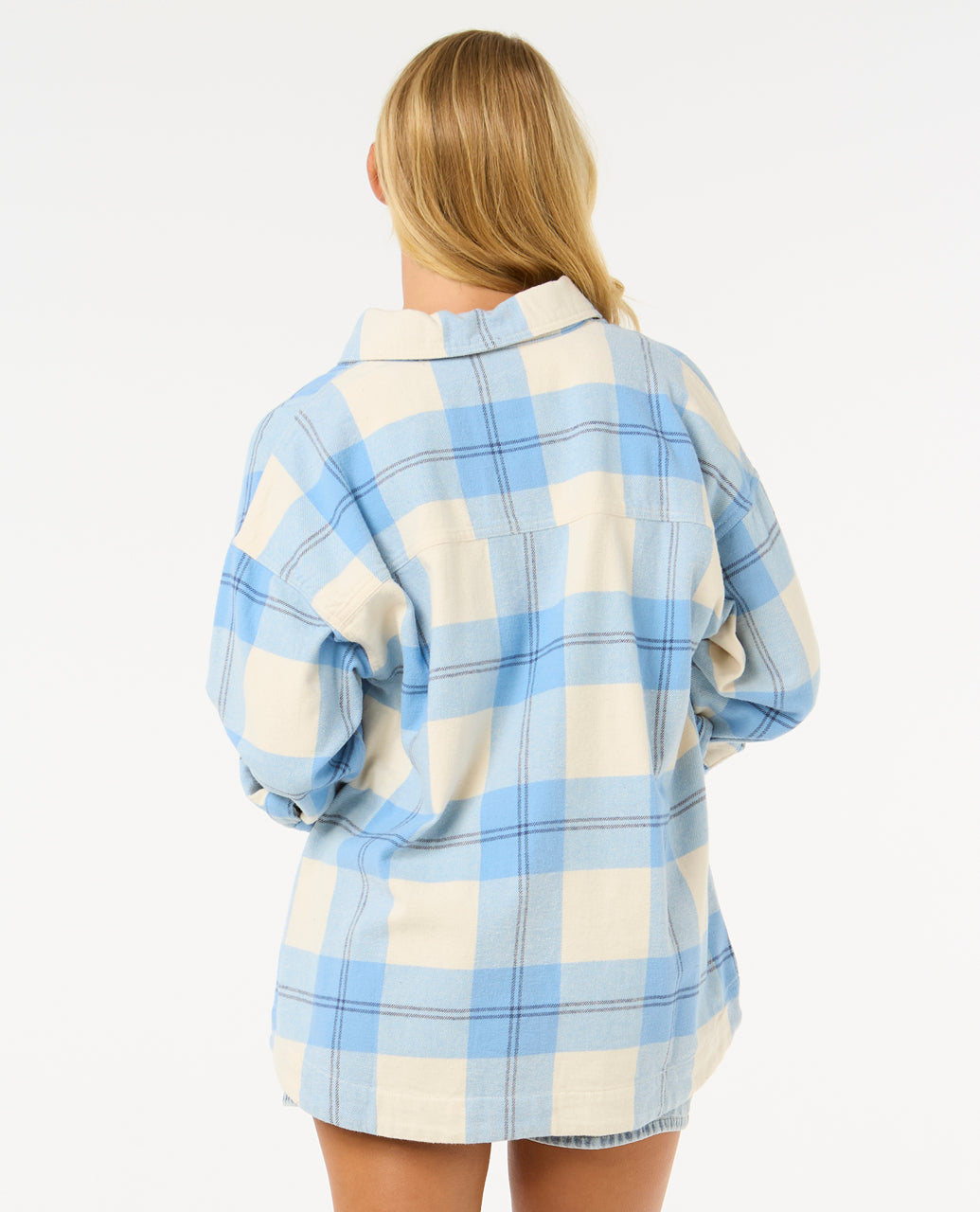 LA ISLA FLANNEL SHIRT - blue