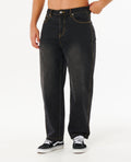 INNER VISIONS DENIM PANT - dk acid blk