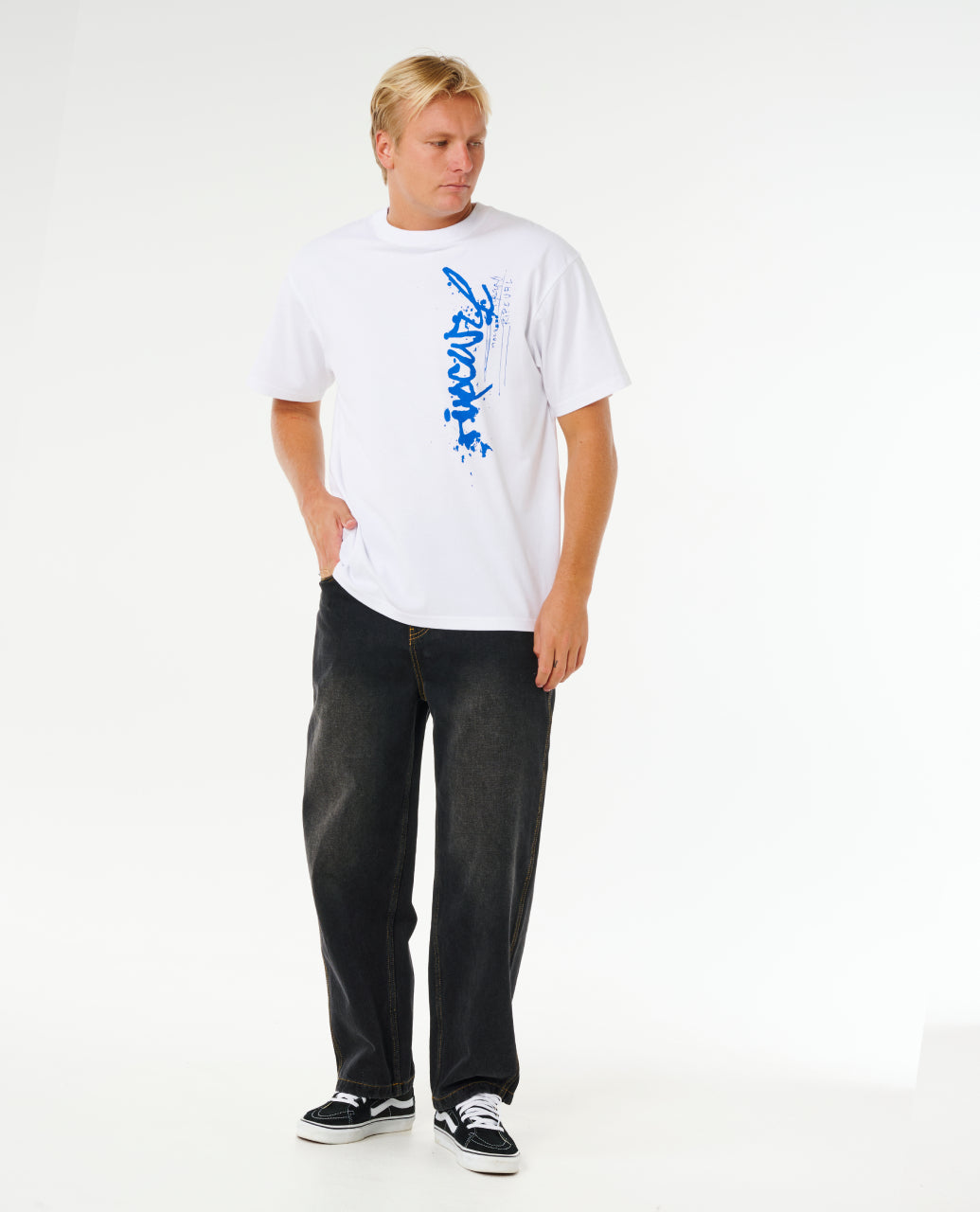 INNER VISIONS DENIM PANT - dk acid blk