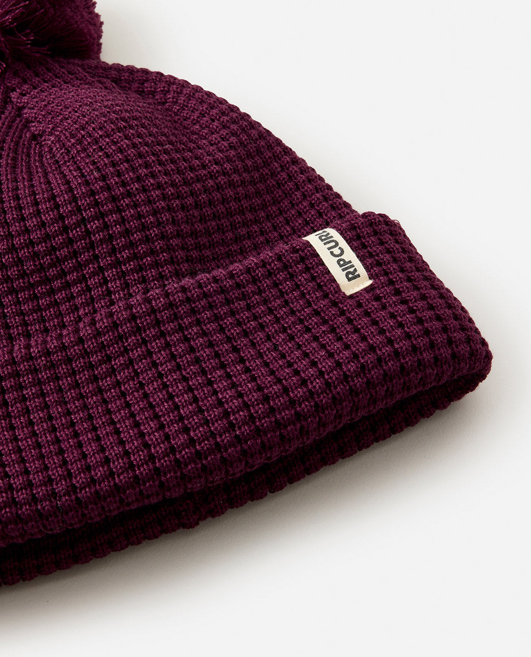 ANOETA REG POM POM BEANIE - burgundy