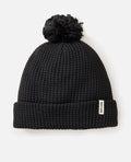 ANOETA REG POM POM BEANIE - black