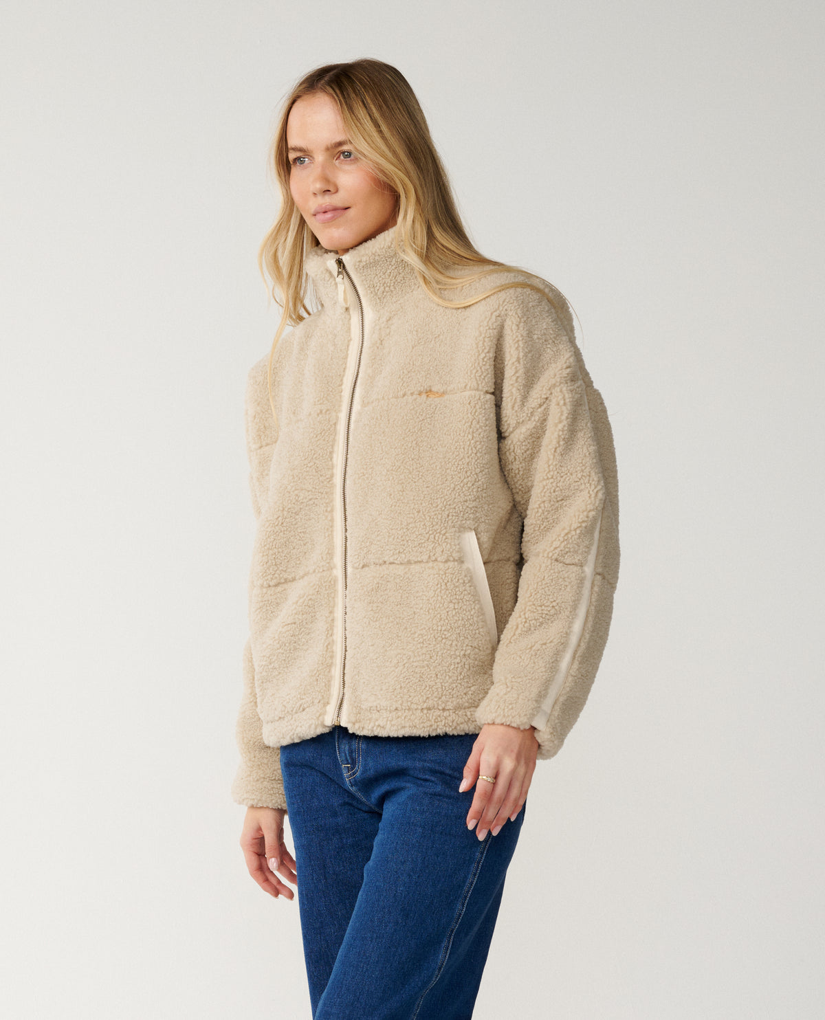 CALA NIGHTS SHERPA JACKET - natural
