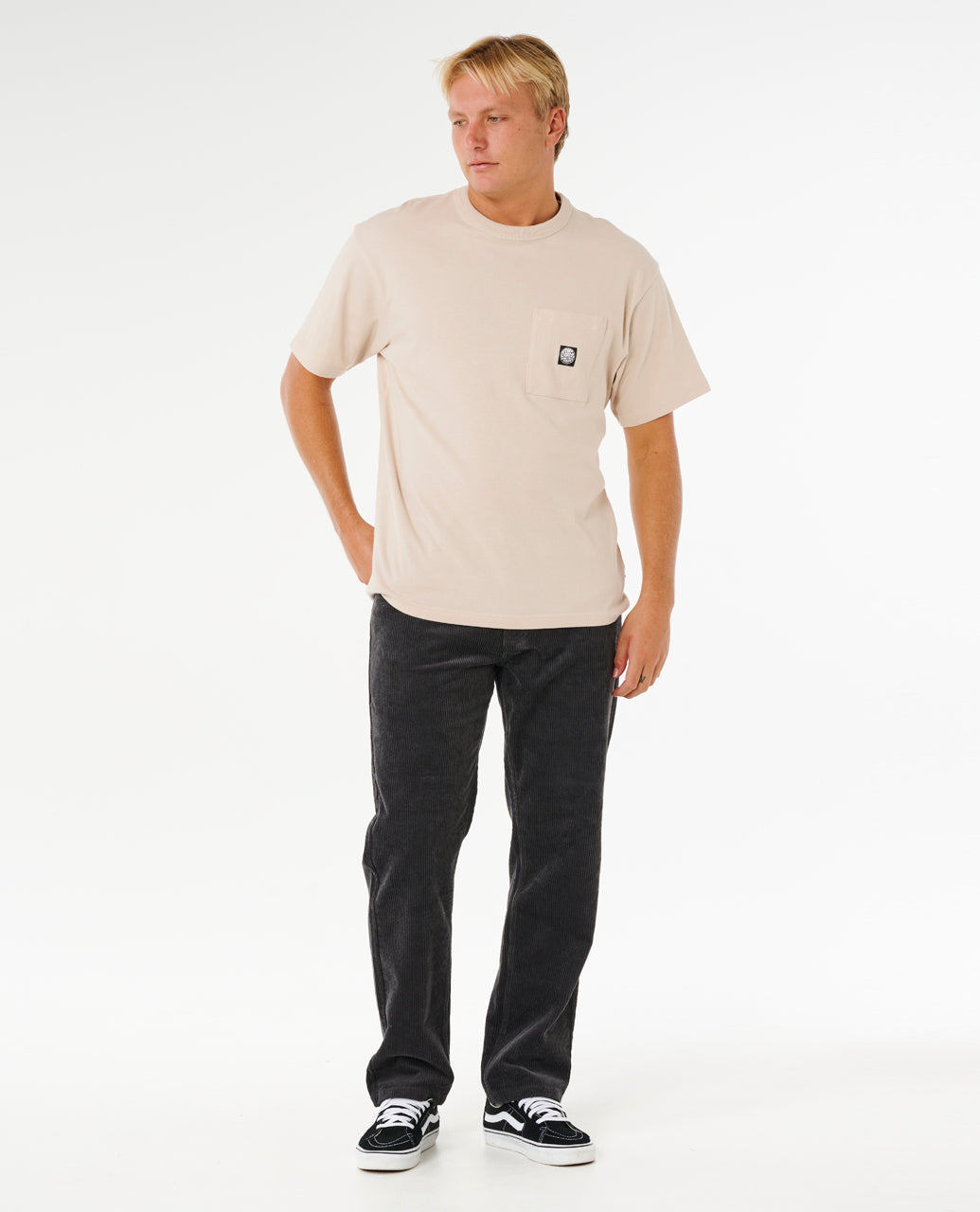 PREMIUM SURF CORD PANT - black