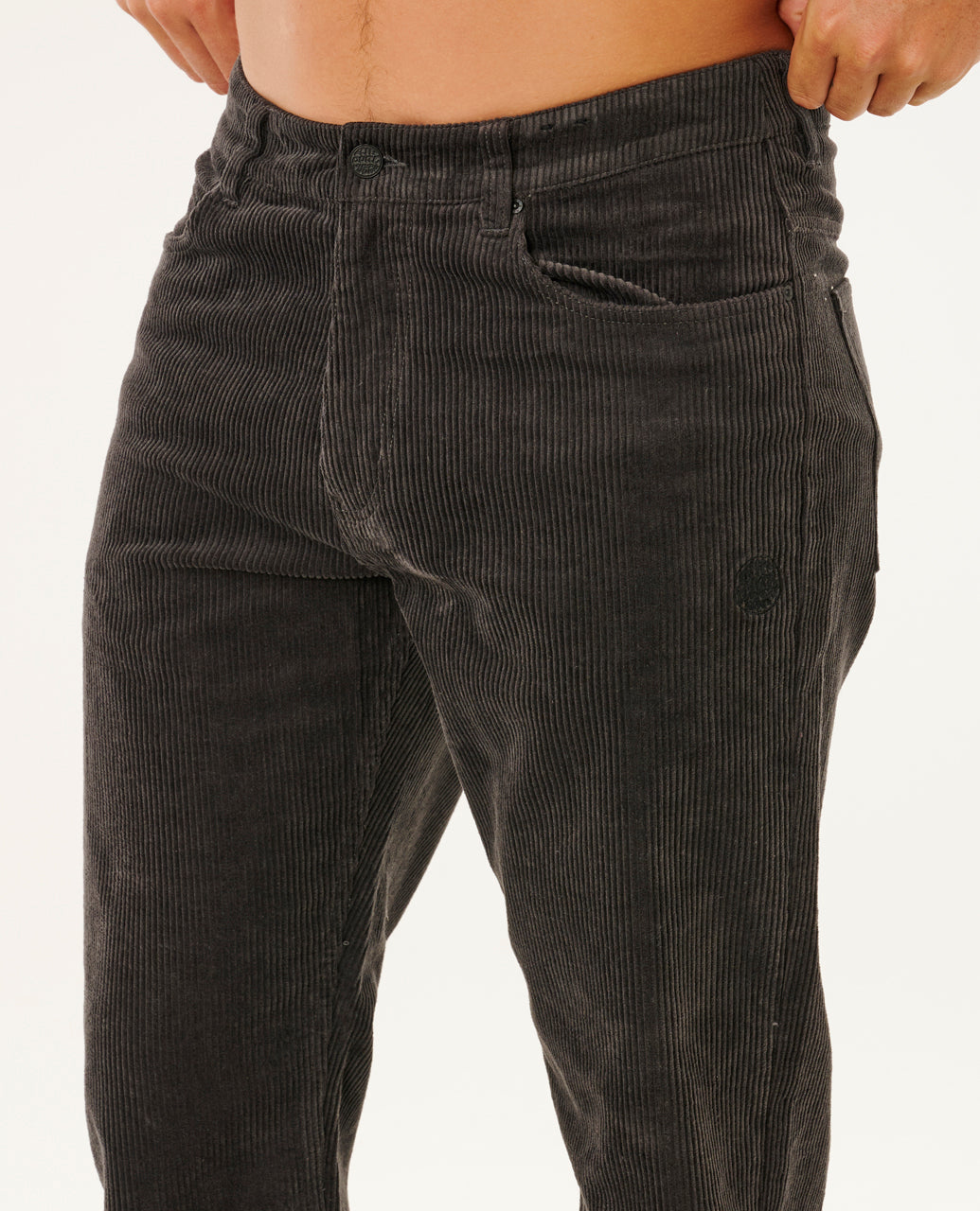 PREMIUM SURF CORD PANT - black