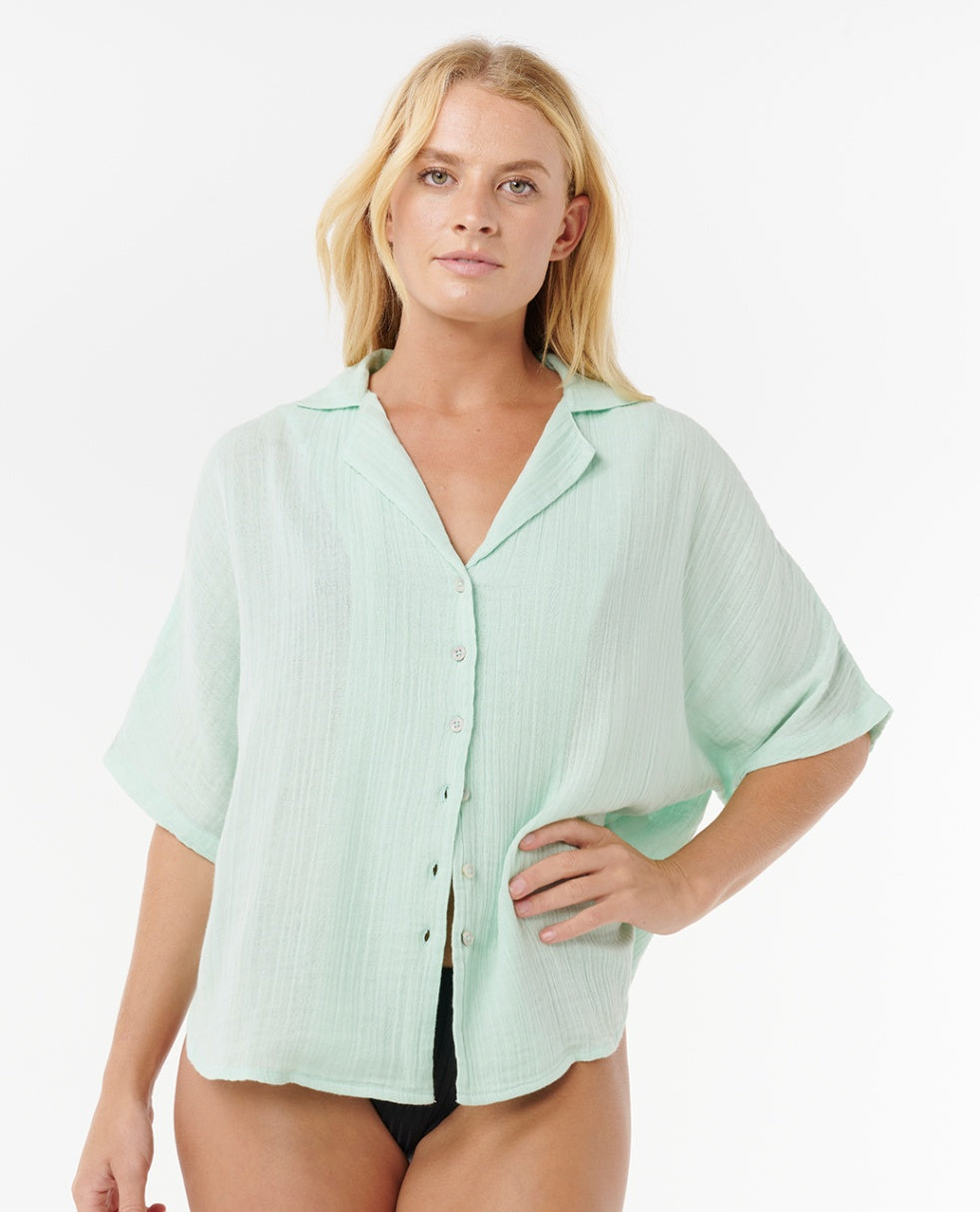 PREMIUM SURF S/S SHIRT - aqua