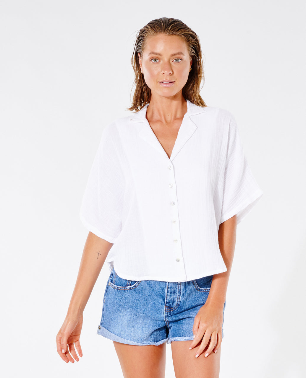 PREMIUM SURF S/S SHIRT - white
