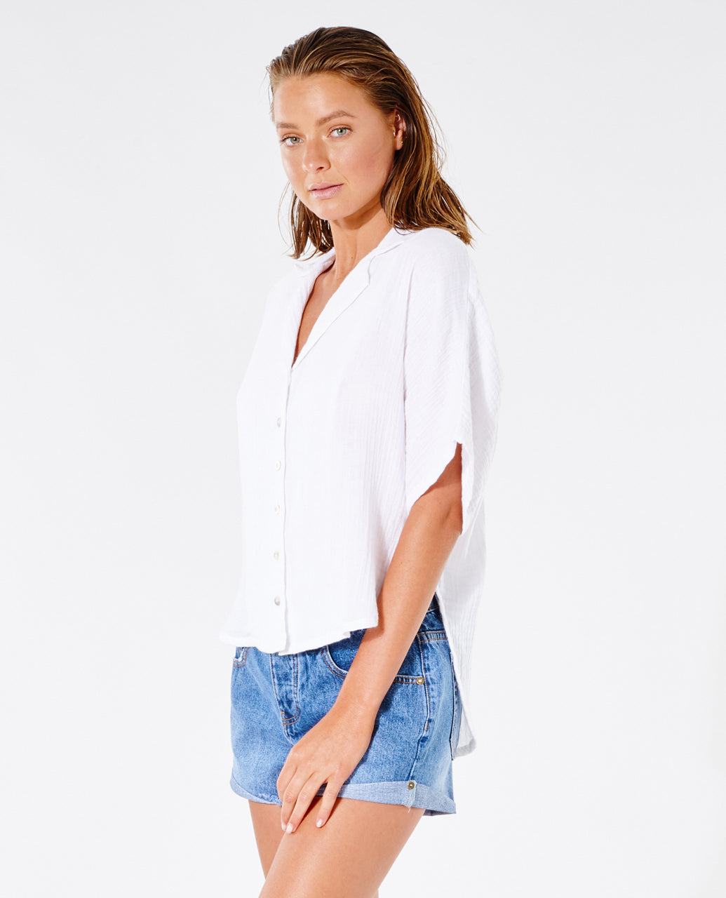 PREMIUM SURF S/S SHIRT - white