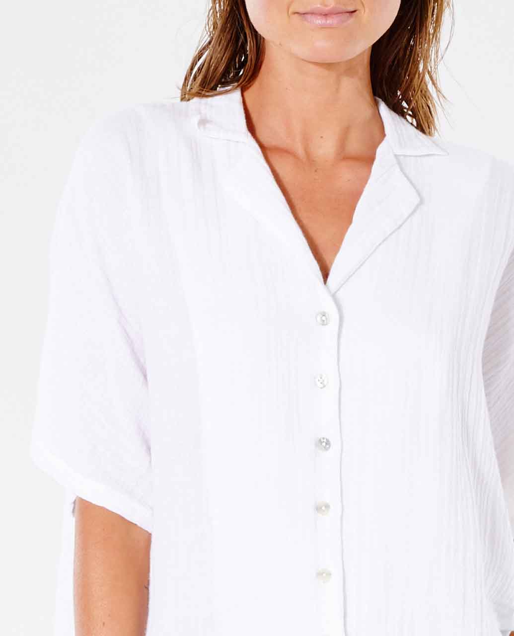 PREMIUM SURF S/S SHIRT - white