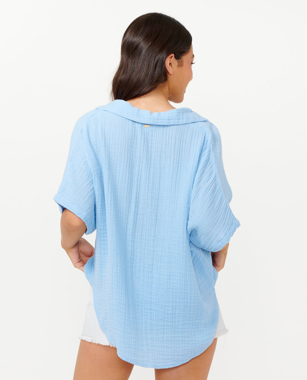 PREMIUM SURF S/S SHIRT - mid blue