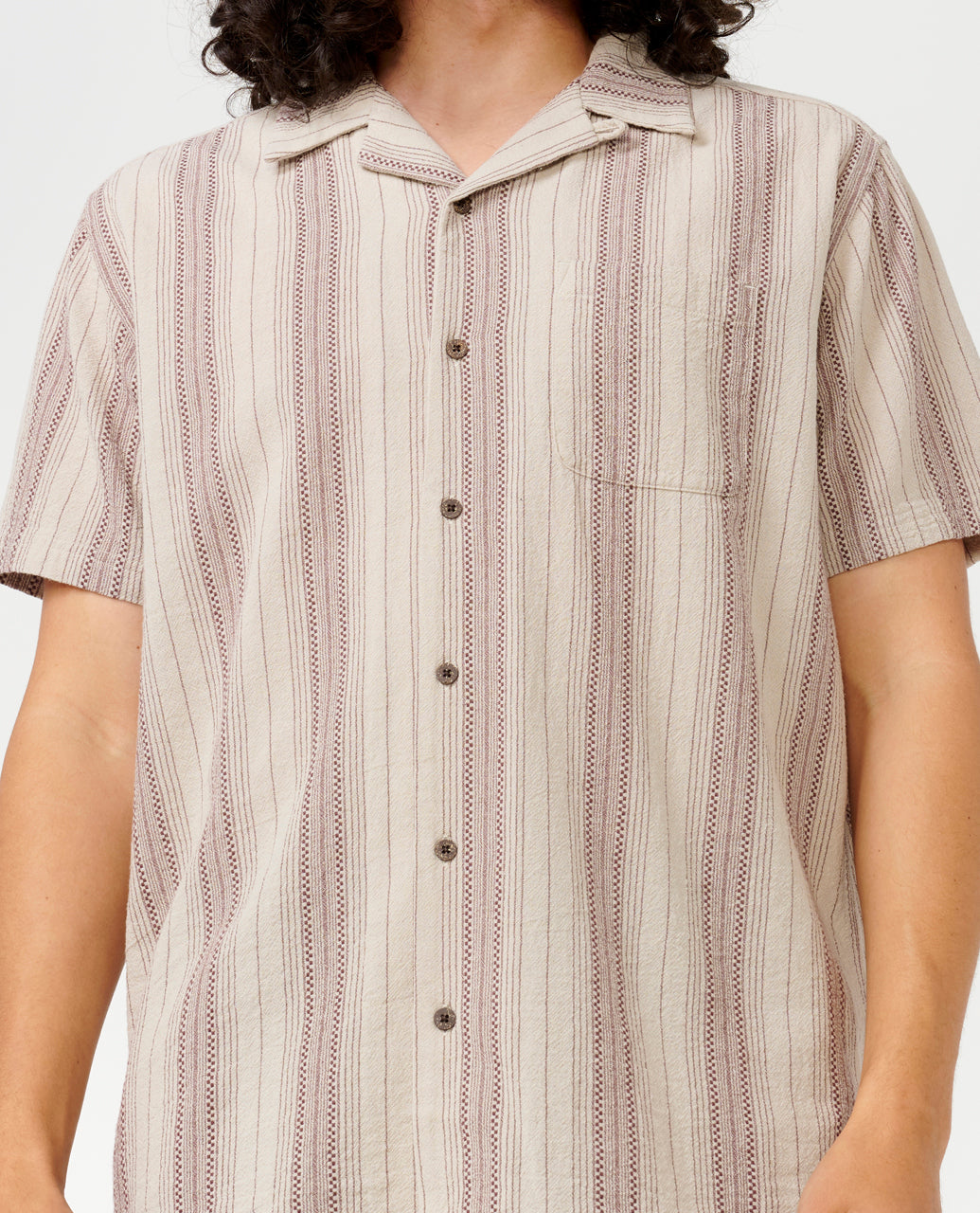 CHECK MATE S/S SHIRT - bone