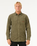 CLASSIC SURF CORD L/S - dusty olive