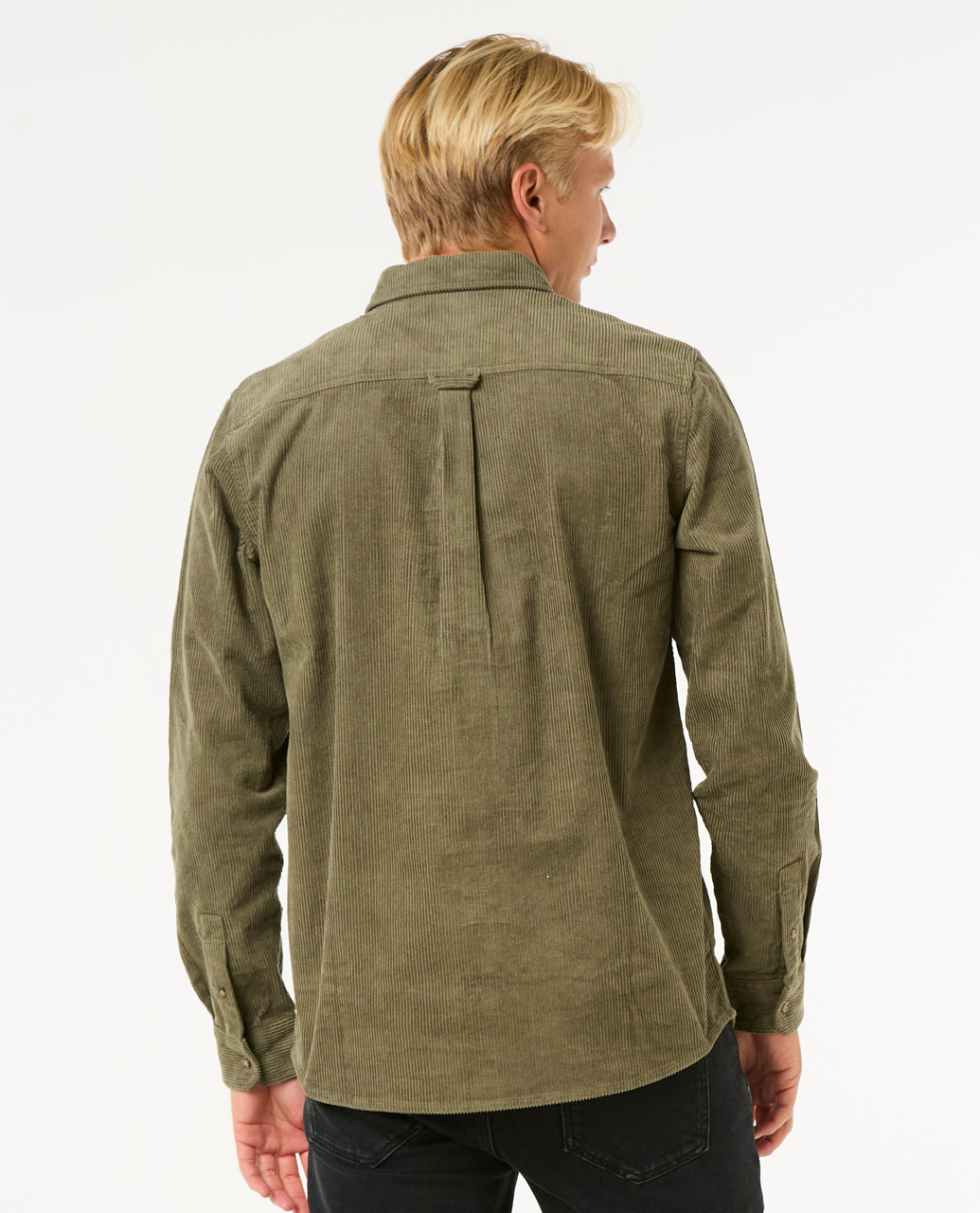 CLASSIC SURF CORD L/S - dusty olive