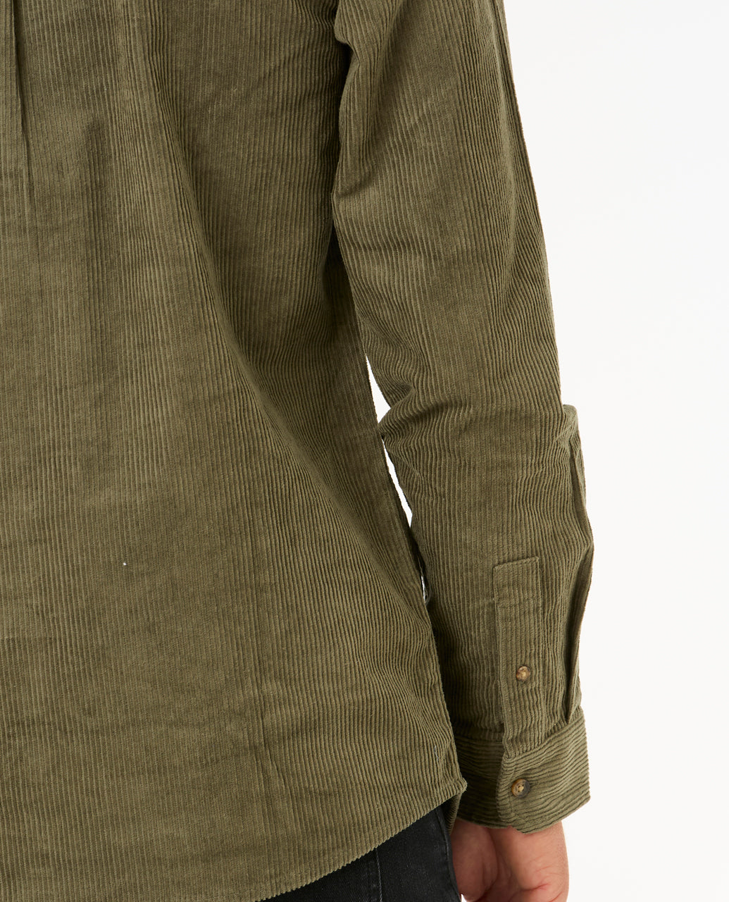 CLASSIC SURF CORD L/S - dusty olive