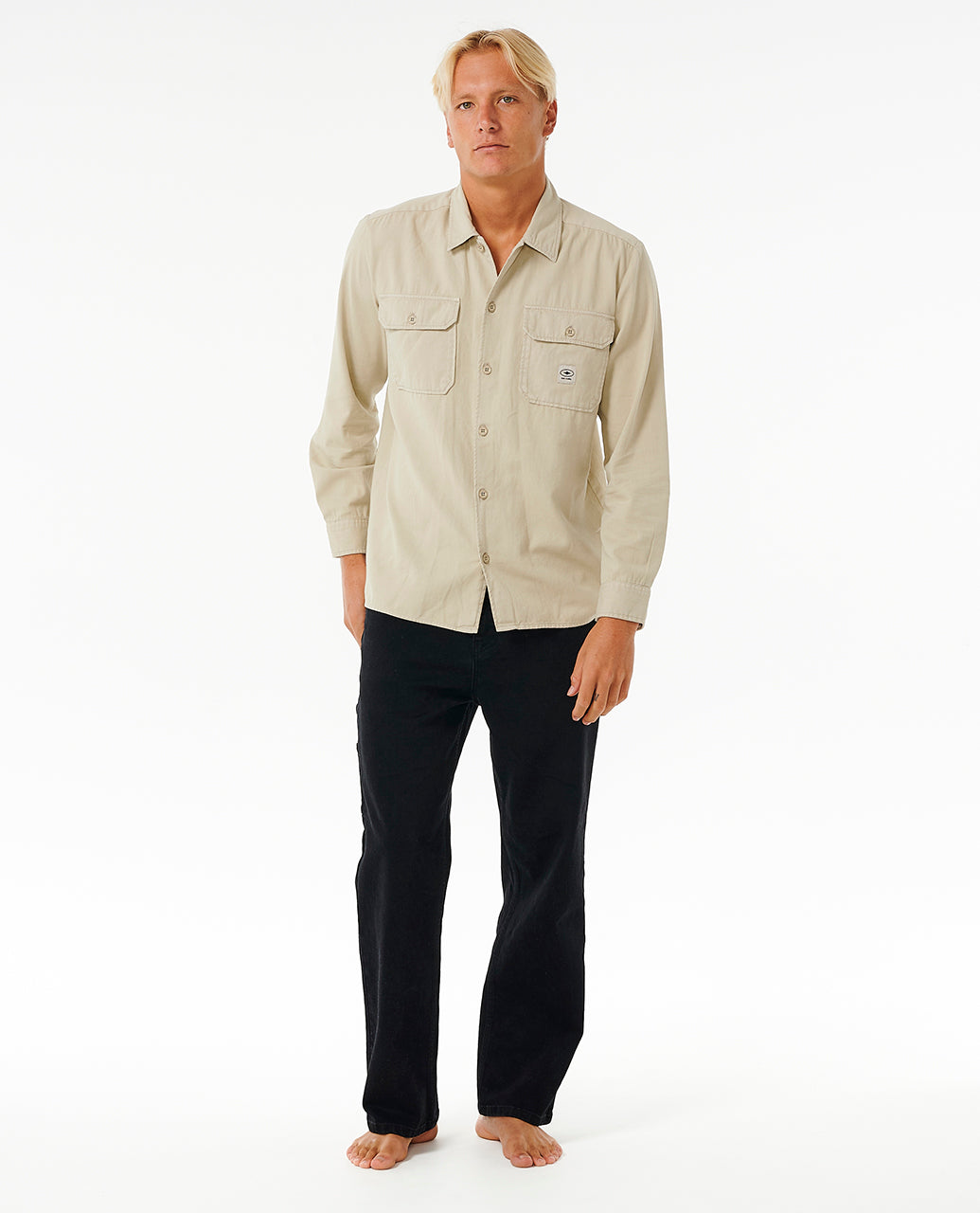 QUALITY SURF PRODUCTS L/S SHIR - vintage white